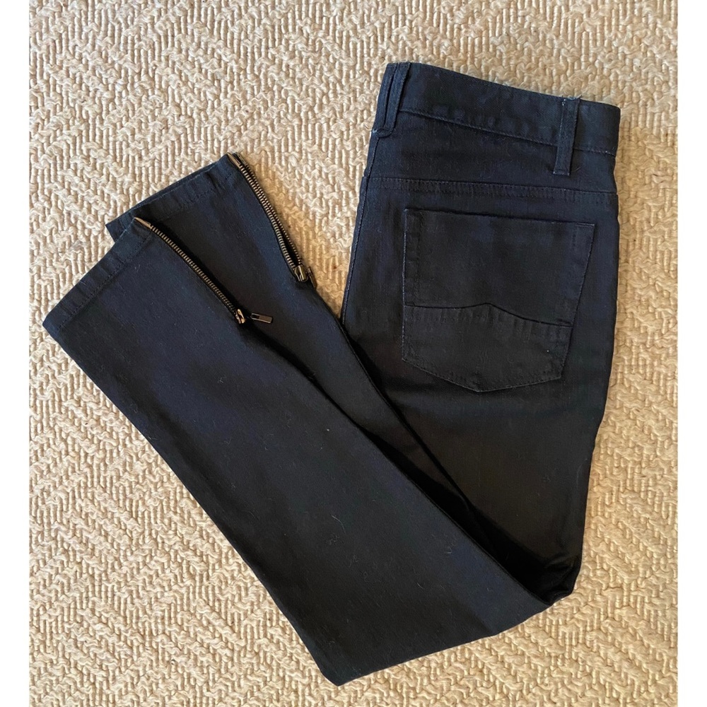 NWOT Theory Dark Denim Stretch Zipper Skinny Jeans